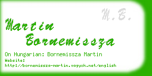 martin bornemissza business card